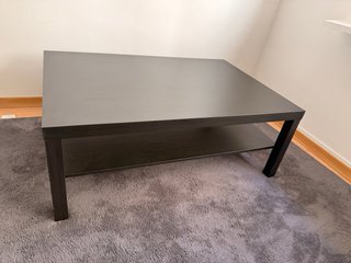 Mesa de centro LACK negro-marrón