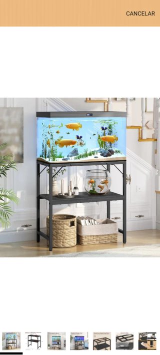 Estantería MAHANCRIS para acuario 20 galones
