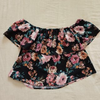 Blusa Stradivarius Escote Barco Talla S