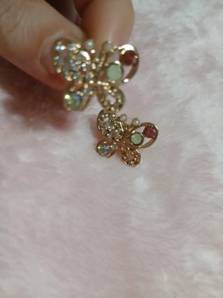 Pendientes Mariposa Brillantes Multicolor