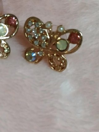 Pendientes Mariposa Brillantes Multicolor