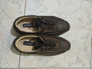 Zapatos sport piel auténtica marrones