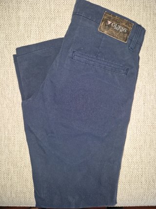 Pantalones Chinos Azules