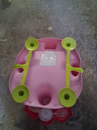 Silla de ducha infantil rosa con andador gratis