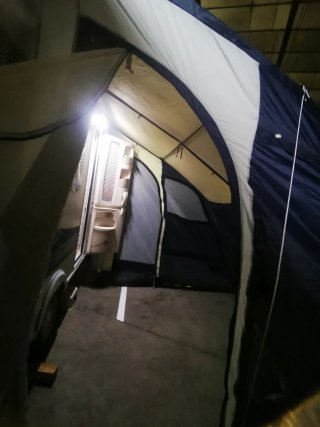 Avance de caravana. Ligero en buen estado