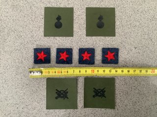 8 Insignias Militares parches Varias