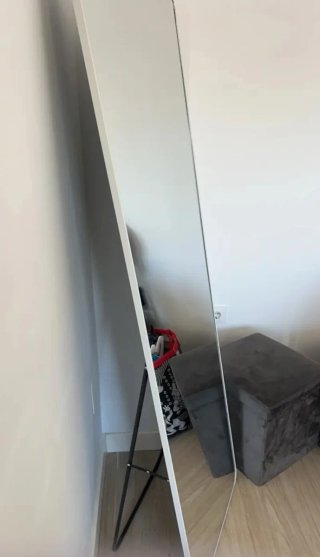 Espejo de pie o pared cuerpo entero blanco