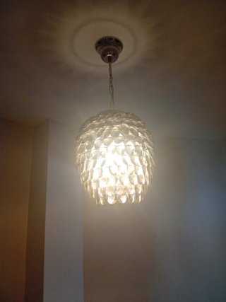 Lámpara colgante lágrimas cristal