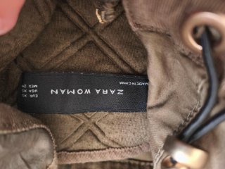 Chaqueta Zara bomber verde militar vintage