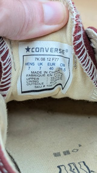 Converse One Star Talla 40 COLECCIÓN