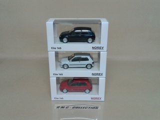 Lotto 3 Renault Clio 1.8 16v Norev 1/43