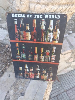 Cartel Metálico Cerveza The Best Beer