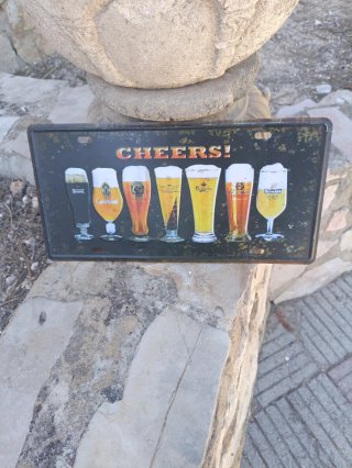 Cartel Metálico Cerveza The Best Beer