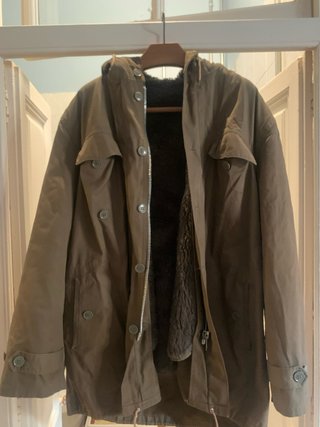 Parka militar alemana verde oliva