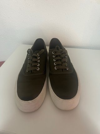 Zapatos verdes con plataforma