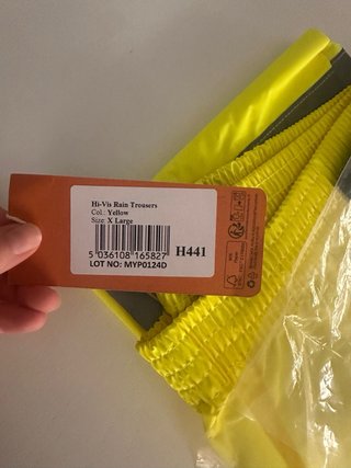 Pantalón de lluvia PORTWEST amarillo