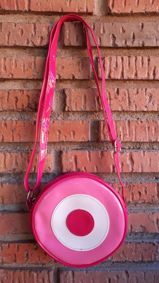 Bolso redondo infantil rosa