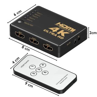 Conmutador 4K HDMI Ultra HD Switch 1080P