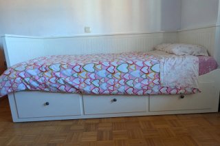 Cama nido blanca Ikea con cajones