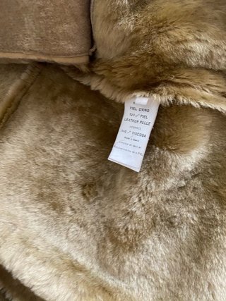 Pelliza piel color Camel, mujer