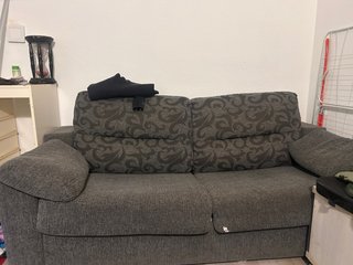 Sofá Cama Gris Tela