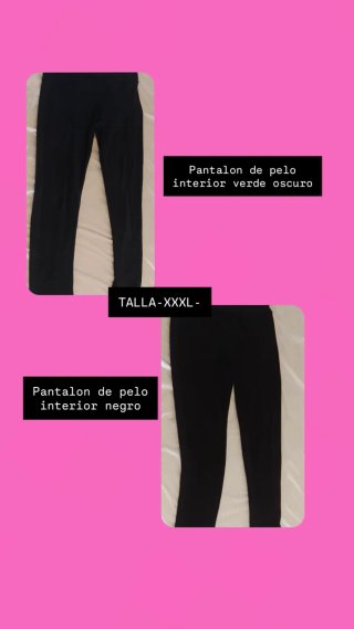 Pack-lote de 2 pantalones con pelo interior-XXXL