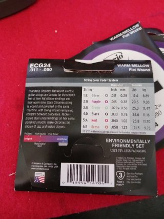 3 Juegos Cuerdas Guitarra D'Addario ECG24