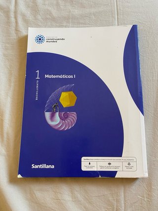 Matemáticas I 1 Bachillerato + Cuadernillo