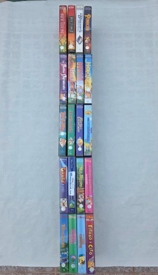 Megapack 20 cintas VHS Clásicos Disney y Pixar