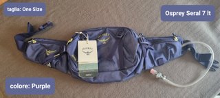 marsupio Osprey Seral 7lt viola CON camel bag *NEW
