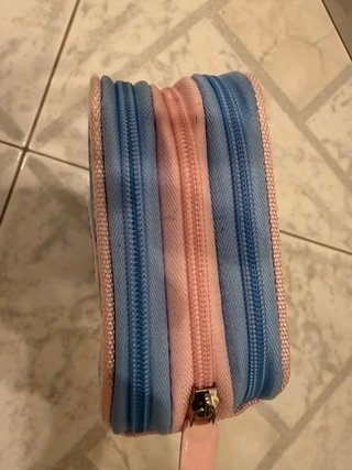 Astuccio Colourbook azzurro con fiori