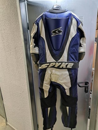 Mono de moto SPYKE azul y blanco Talla 52