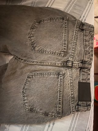 Pantalón tejano mujer Gris talla 32 pull&bear