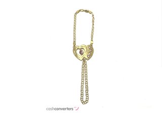 manita oro 18k con piedra con circonita