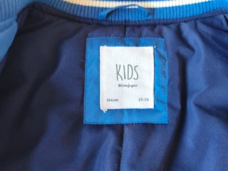 Chaqueta Bomber Azul y Blanca Talla 13-14