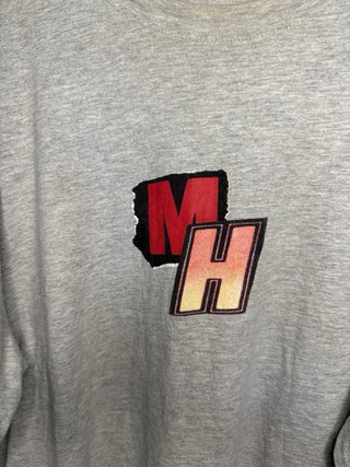 Camiseta Miami Heat NBA Gris Oversize Talla L