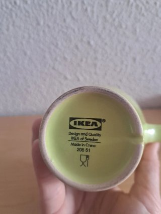 6 Tazas de cerámica verdes