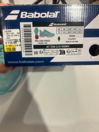 Scarpe da padel Babolat num 38,5