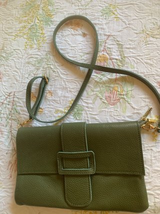 Bolso Piel Verde Caza