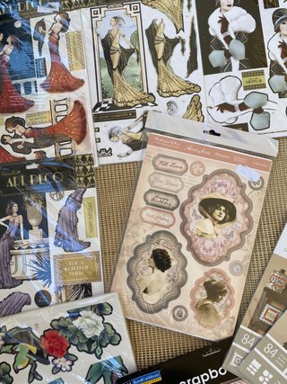Lote Scrapbooking Papermania Hunkydory