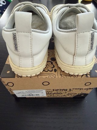 Zapato Feroz Paterna Rocker Talla 34 Blanco
