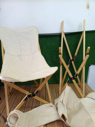 Costway Juego de 2 sillas de camping portátiles