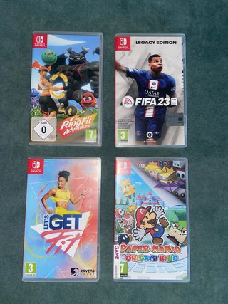 Nintendo Switch OLED + Funda + RingFit + Juegos