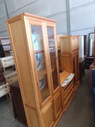 Mueble de salón 5 cuerpos madera