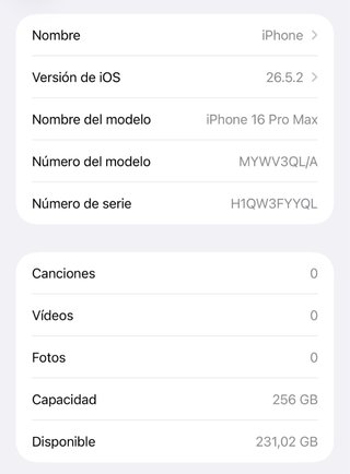 iPhone 16 Pro Max 256Gb Excelente Estado