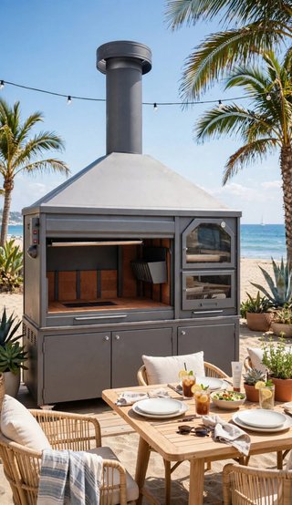 Barbacoa con Horno Integrado Chimenea