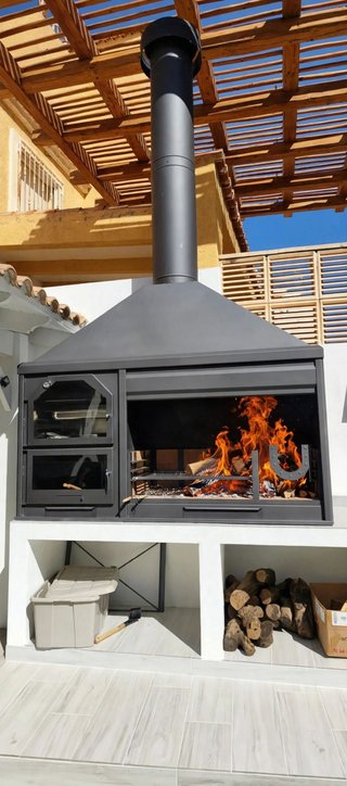 Barbacoa con Horno Integrado Chimenea