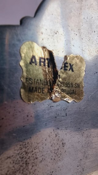 Escribanía vintage de estaño Artimex (95% Estanho)