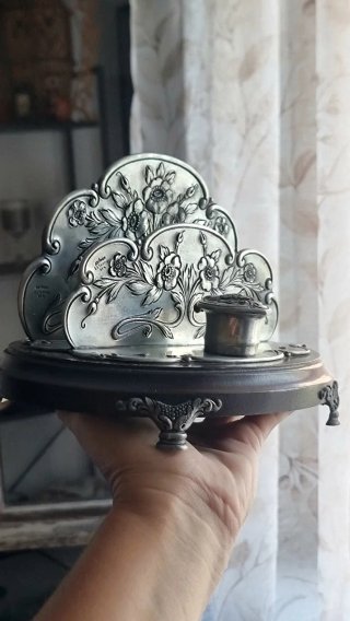Escribanía vintage de estaño Artimex (95% Estanho)