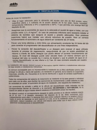 Descalcificador de agua ATH  Modelo LOGIX 400